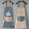 Kitchen Apron for Women with Big Front Pocket Hand-Wiping and Waterproof